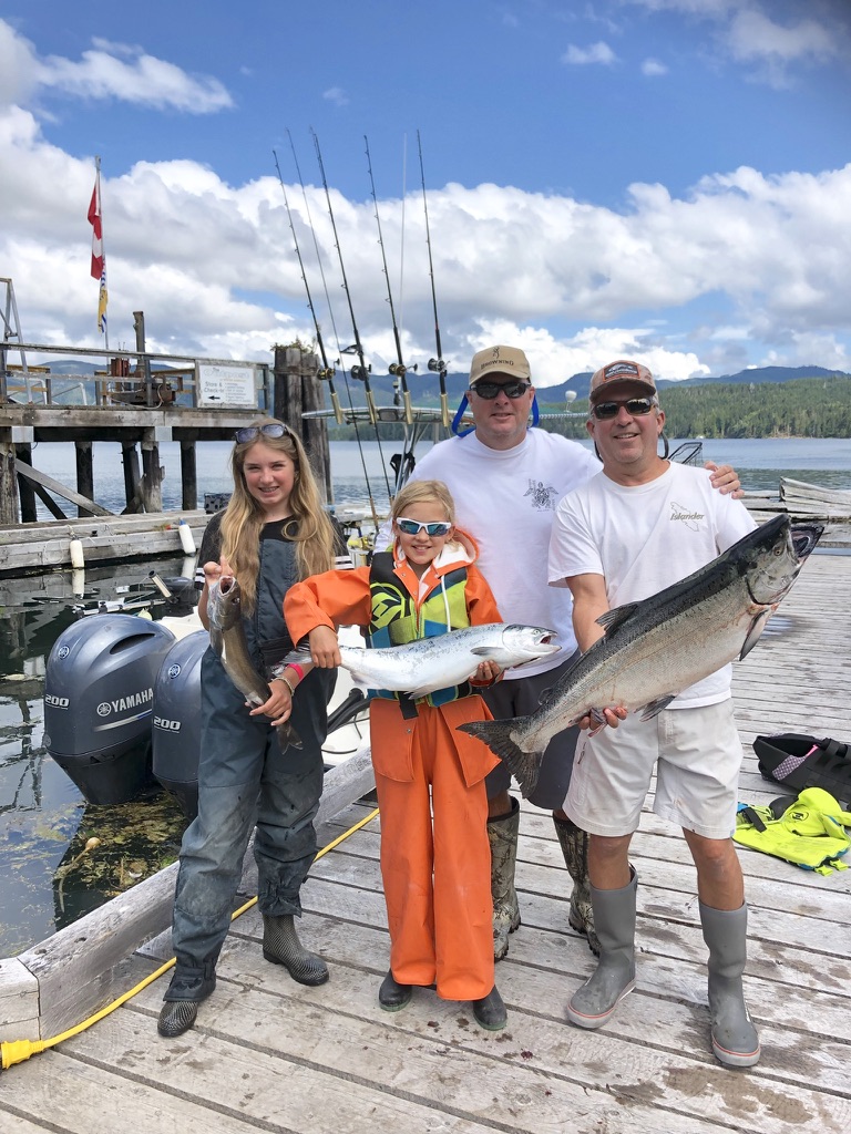 fishing in winter harbour Vancouver Island