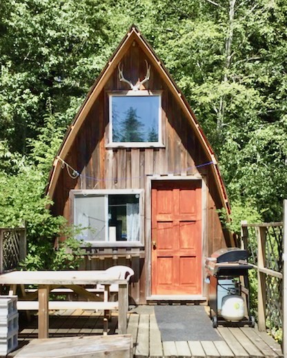 The Outpost at Winter Harbour camping cabin aframe campsite accommodations